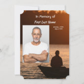 Gedenkfeier Foto, Einladung (Vorderseite)