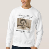 Gedenkfeier Foto Erinnerung Sweatshirt (Vorderseite)