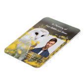 Gedenkfeier Foto Scheune Eule Vogel Magnet (Linke Seite)