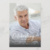 Gedenkfeier-Foto-Serviceordnung Programm (Vorderseite)