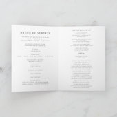 Gedenkfeier-Foto Trauerprogramm Karte (Innenseite)