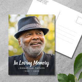 Gedenkfeier Foto Tribut Postkarte