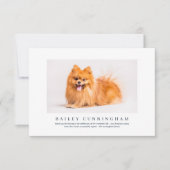 Gedenkfeier für Begleiter | Elegantes modernes Fot Dankeskarte (Vorderseite)