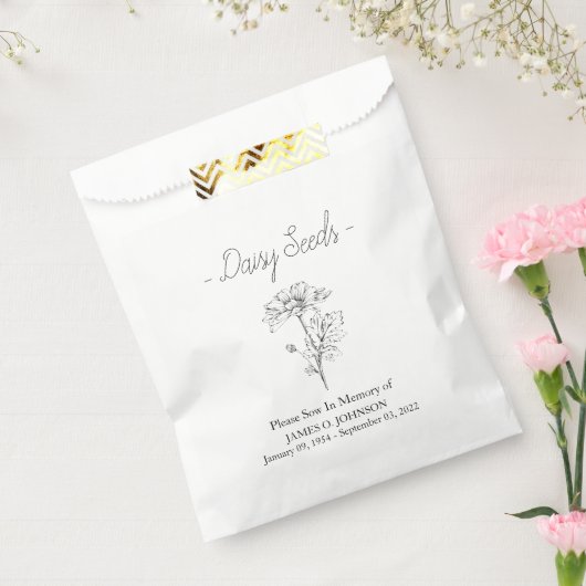 Gedenkfeier für Daisy Seed Beerdigung Geschenktütchen (Versiegelt)