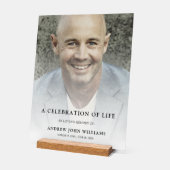 Gedenkfeier für das benutzerdefinierte Foto Acrylschild (Winkel)