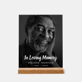 Gedenkfeier für das benutzerdefinierte Foto Acrylschild (Vorderseite)