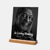 Gedenkfeier für das benutzerdefinierte Foto Acrylschild (Winkel)