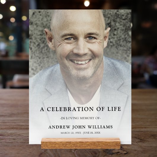 Gedenkfeier für das benutzerdefinierte Foto Acrylschild