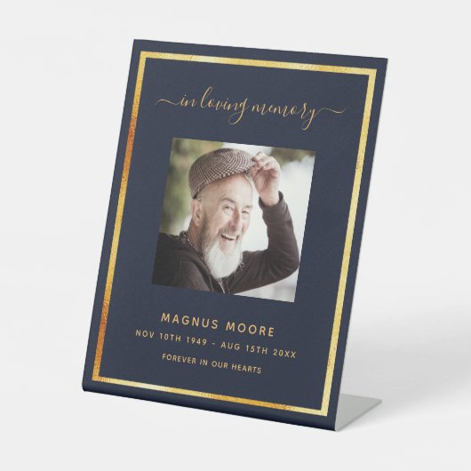 Gedenkfeier für das Blaue Foto Sockelschild (Vorderseite)