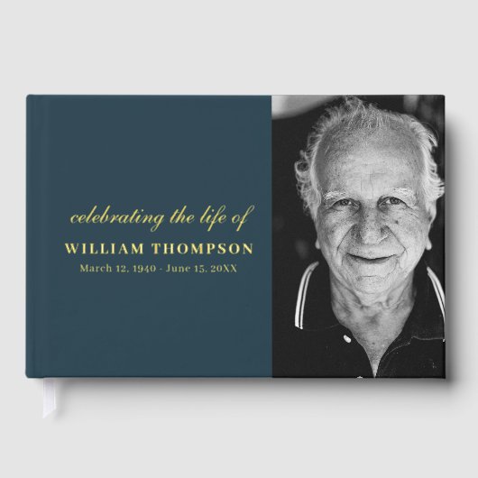 Gedenkfeier für das Foto "Life Funerary Navy" Gästebuch (Vorderseite)