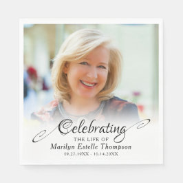 Gedenkfeier für das Foto Serviette