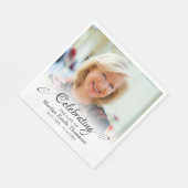 Gedenkfeier für das Foto Serviette (Ecke)