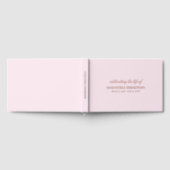 Gedenkfeier für das Leben der Beerdigung Rosa Gold Gästebuch (Voll)