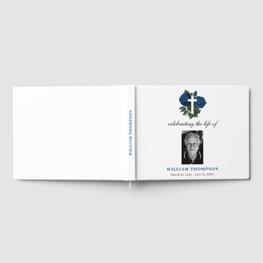 Gedenkfeier für das Leben der Beerdigung von Foto Gästebuch (Voll)