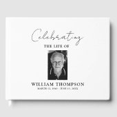 Gedenkfeier für das Leben der Beerdigung von Fotos Gästebuch (Vorderseite)