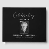 Gedenkfeier für das Leben der Beerdigung von Fotos Gästebuch (Vorderseite)