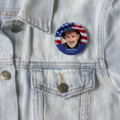 Gedenkfeier für das Patriotische Foto der amerikan Button (Beispiel)