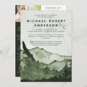 Gedenkfeier für den Bergwald Einladung (Vorne/Hinten)