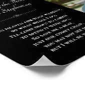 Gedenkfeier für den Schwarzen Bruder des Fotos Poster (Ecke)