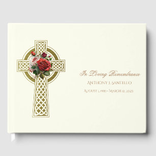 Gedenkfeier für die Celtic Cross Irish Rose Gästebuch