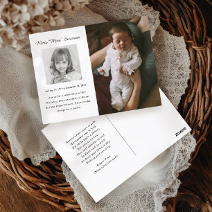 Gedenkfeier für die Lebensfotokarte Postkarte