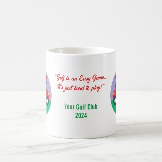 Gedenkfeier für Golf Quote Tasse (Mittel)