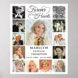 Gedenkfeier für immer in unserem Herzen 13 FotoCol Poster