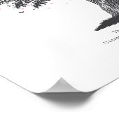 Gedenkfeier für Mama Beileid-Geschenk für verloren Poster (Ecke)