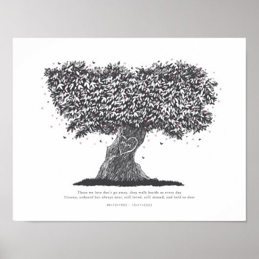 Gedenkfeier für Mama Beileid-Geschenk für verloren Poster (Vorne)