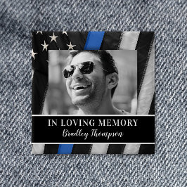 Gedenkfeier für Polizeibeamte Button