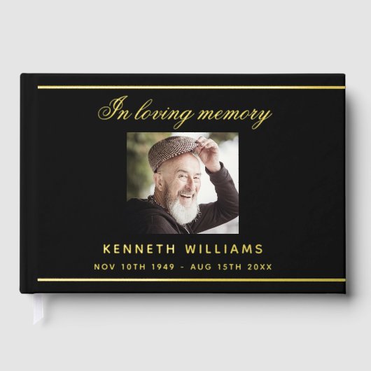 Gedenkfeier für Schwarzgold-Foto Gästebuch (Vorderseite)