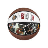 Gedenkfeier für Senior Night - Foto und Name Mini Basketball (Vorderseite)