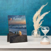 Gedenkfeier Individuelle Name Beach Fotoplatte (Seite)