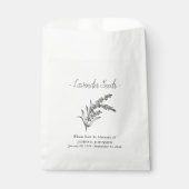 Gedenkfeier Lavender Seed Beerdigung Geschenktütchen (Vorderseite)