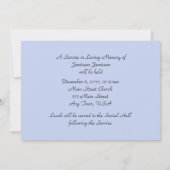 Gedenkfeier Lebensruhe Einladung (Rückseite)