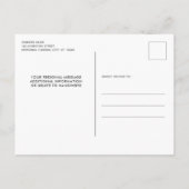 Gedenkfeier Lila Marmorfest Leben Einladungspostkarte (Rückseite)