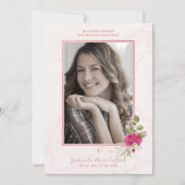 Gedenkfeier Lob eines Kranzes in Rosa (Vorderseite)