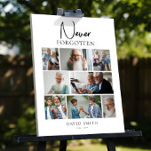 Gedenkfeier Minimalistischer benutzerdefinierter F Poster