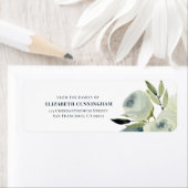 Gedenkfeier Moderne Aquarellfarben Rücksendeadress (Insitu)