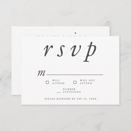 Gedenkfeier Moderne, einfache Erinnerungen Antwort (Vorne/Hinten)