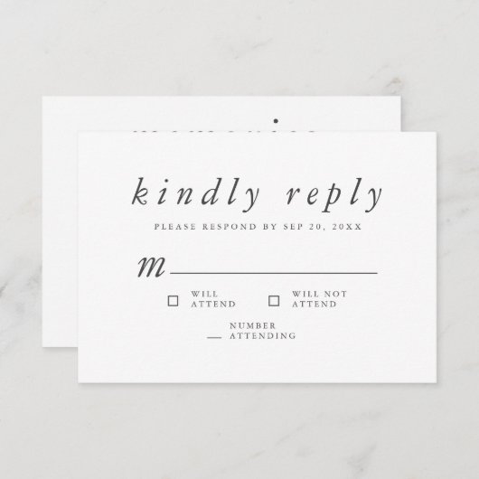 Gedenkfeier Moderne, einfache Erinnerungen Antwort (Vorne/Hinten)