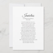 Gedenkfeier Modernes klassisches Gedicht mit einfa Dankeskarte (Rückseite)