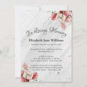 Gedenkfeier | Mohn Einladung (Vorderseite)