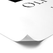 Gedenkfeier oder Beerdigung Foto in unserem Herzen Poster (Ecke)