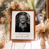 Gedenkfeier oder Beerdigung Foto in unserem Herzen Poster