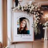 Gedenkfeier oder Beerdigung Foto in unserem Herzen Poster