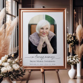 Gedenkfeier oder Beerdigung Foto in unserem Herzen Poster