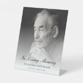 Gedenkfeier oder Beerdigung Foto Tribut Sockelschild (Vorderseite)