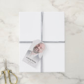 Gedenkfeier oder Beerdigung von Fotos Geschenkanhänger (Mit Garn)