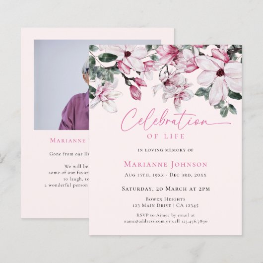 Gedenkfeier Pink Bläserfeier (Vorne/Hinten)